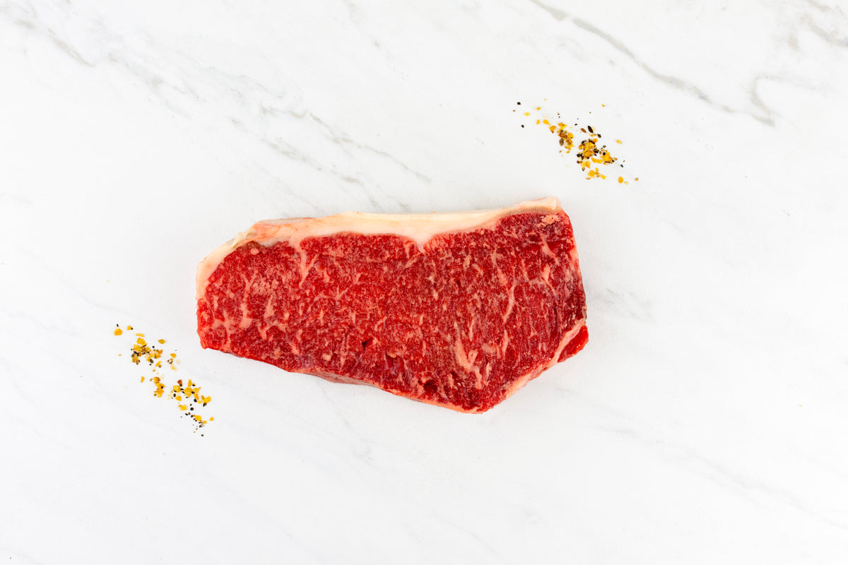 Dry Aged New York Strip 10 oz – McLean Beef